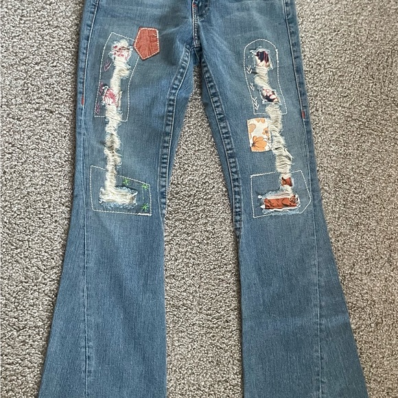 True Religion unique patchwork jeans - Picture 12 of 16